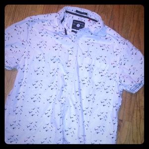 Cactus man button up shirt (young adult  clothing)